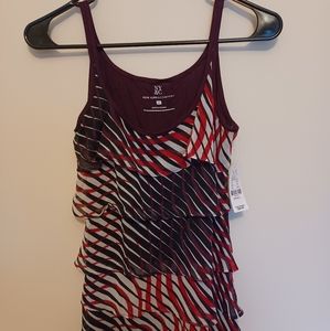 NWT Maroon & Red Dressy Tank Top